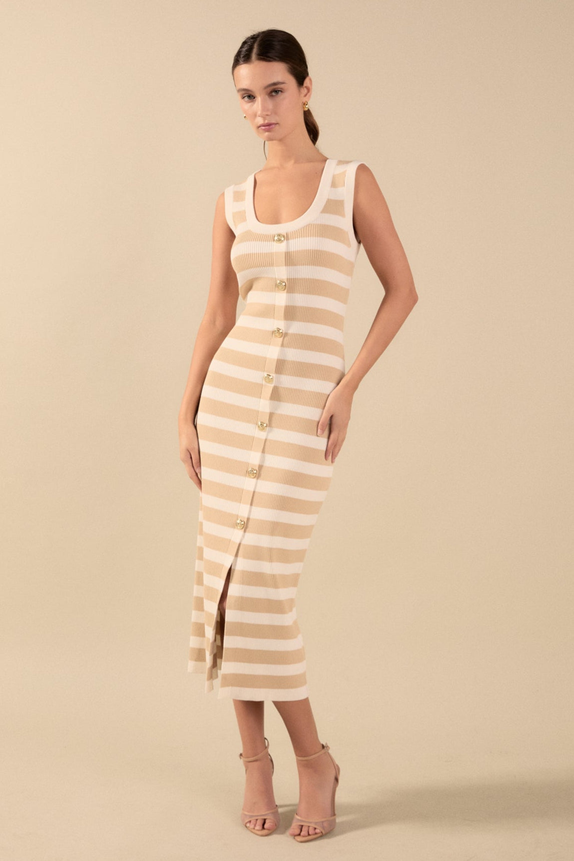 Striped Midi Dress