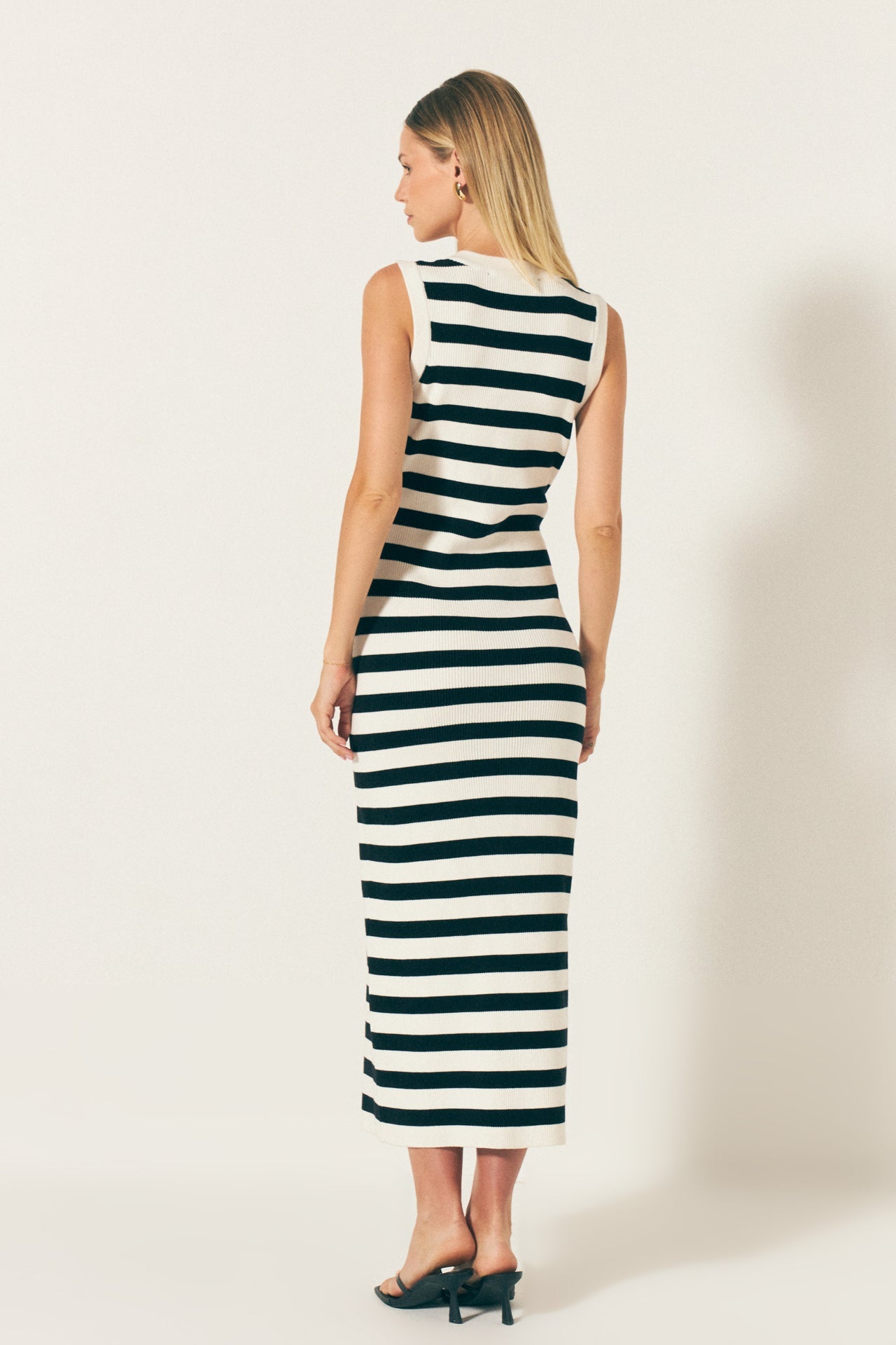 ENDLESS ROSE - Striped Midi Dress - DRESSES available at Objectrare