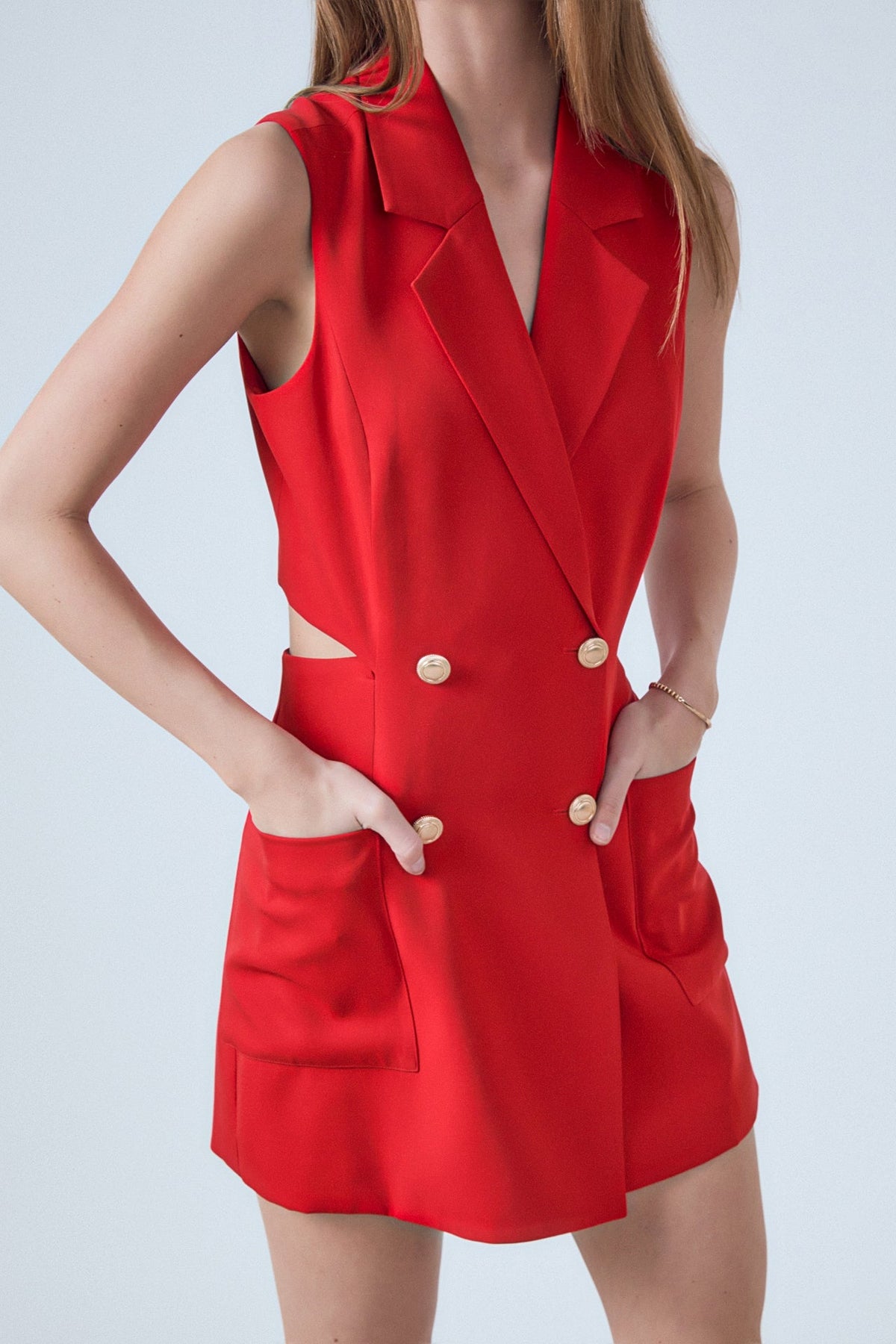 ENDLESS ROSE - Sleeveless Suit Romper - ROMPERS available at Objectrare