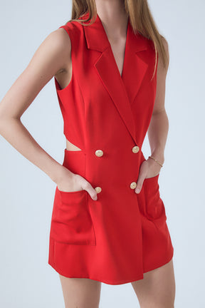 ENDLESS ROSE - Sleeveless Suit Romper - ROMPERS available at Objectrare