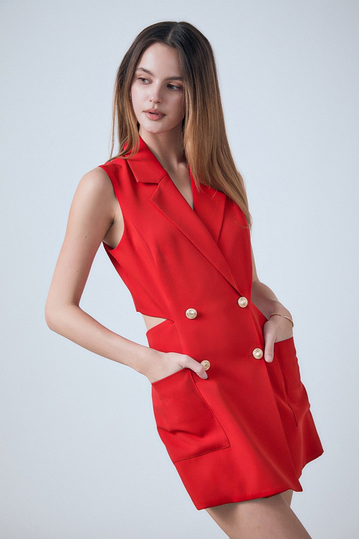 ENDLESS ROSE - Sleeveless Suit Romper - ROMPERS available at Objectrare