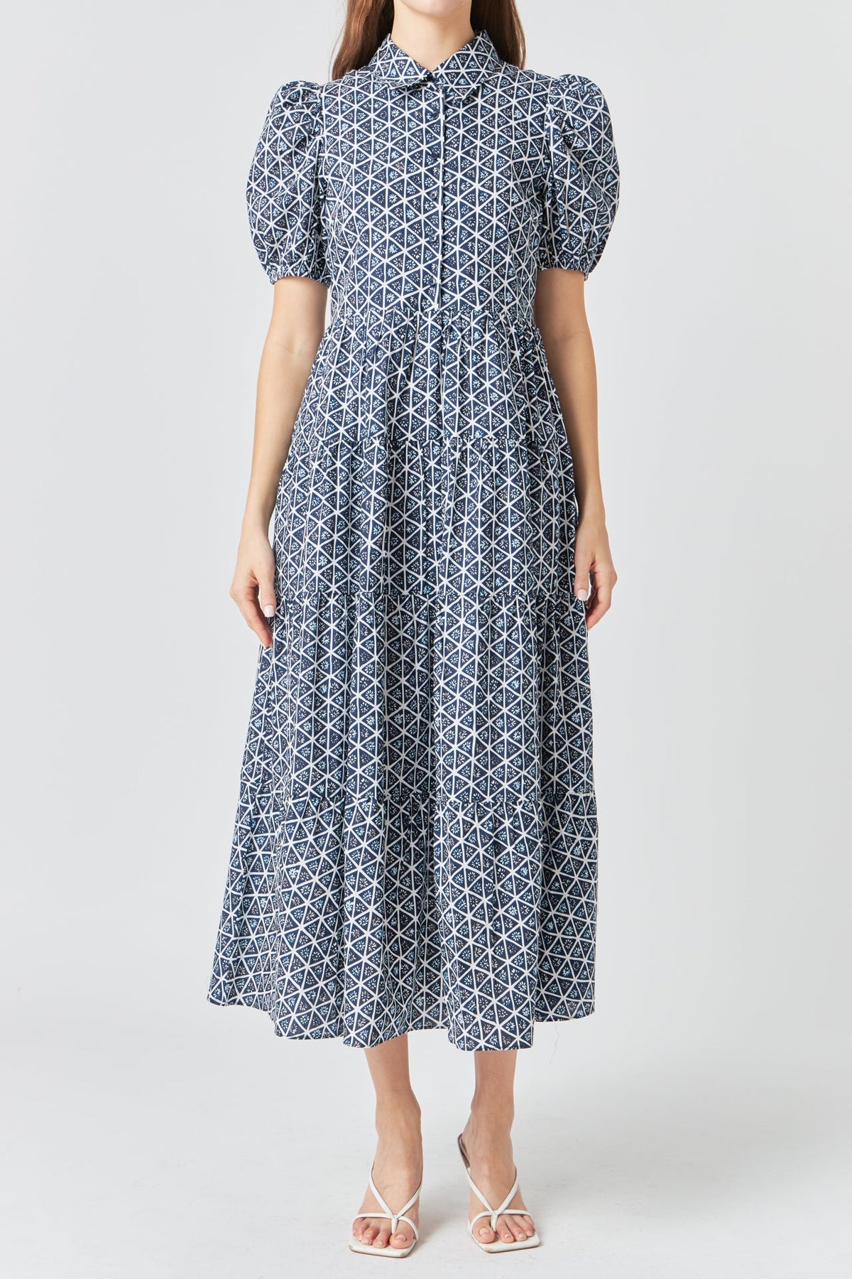 ENGLISH FACTORY - Print Button Up Maxi Dress - DRESSES available at Objectrare