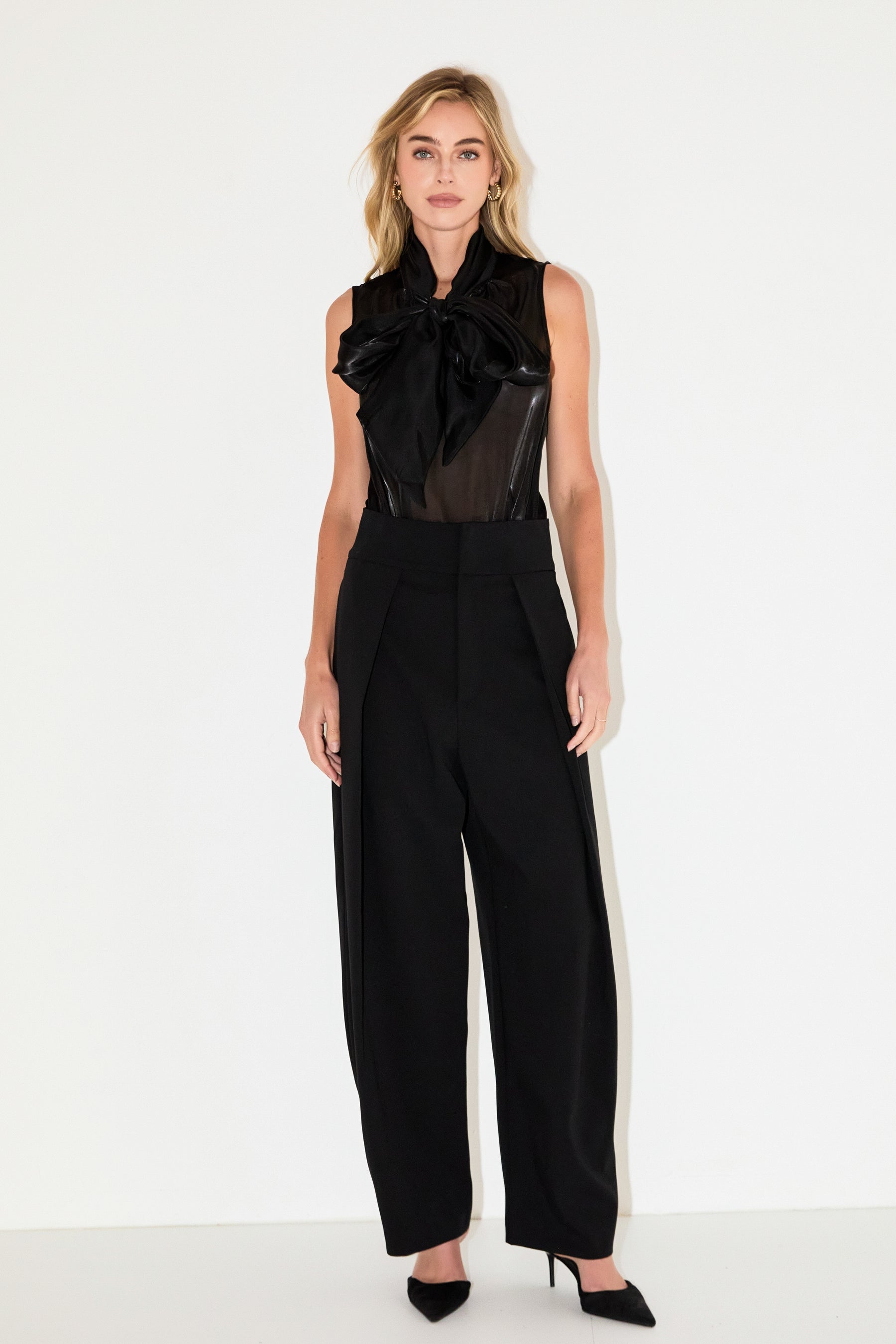 ENDLESS ROSE - Organza Sleeveless Top - TOPS available at Objectrare