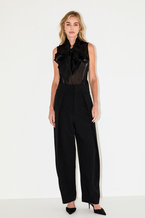 ENDLESS ROSE - Organza Sleeveless Top - TOPS available at Objectrare