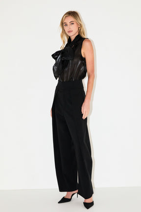 ENDLESS ROSE - Organza Sleeveless Top - TOPS available at Objectrare