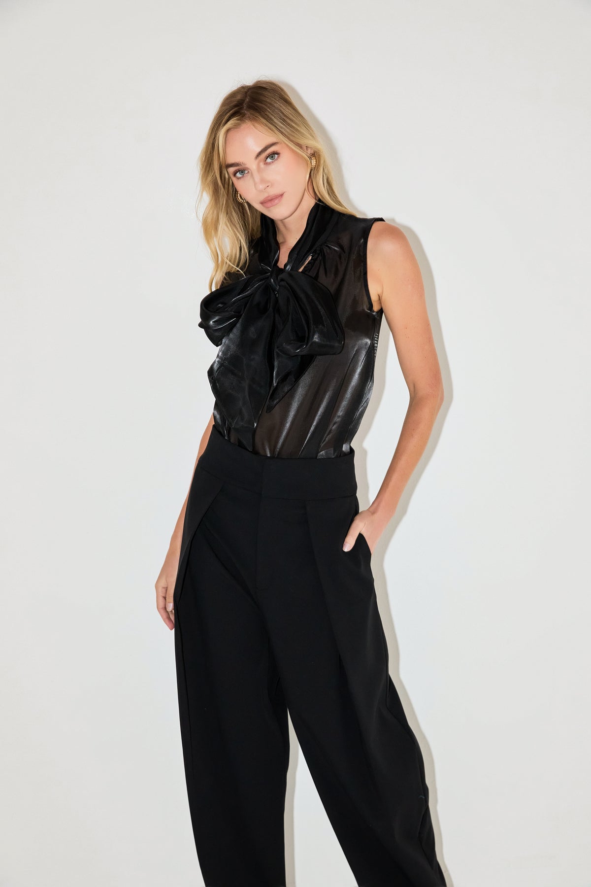 ENDLESS ROSE - Organza Sleeveless Top - TOPS available at Objectrare