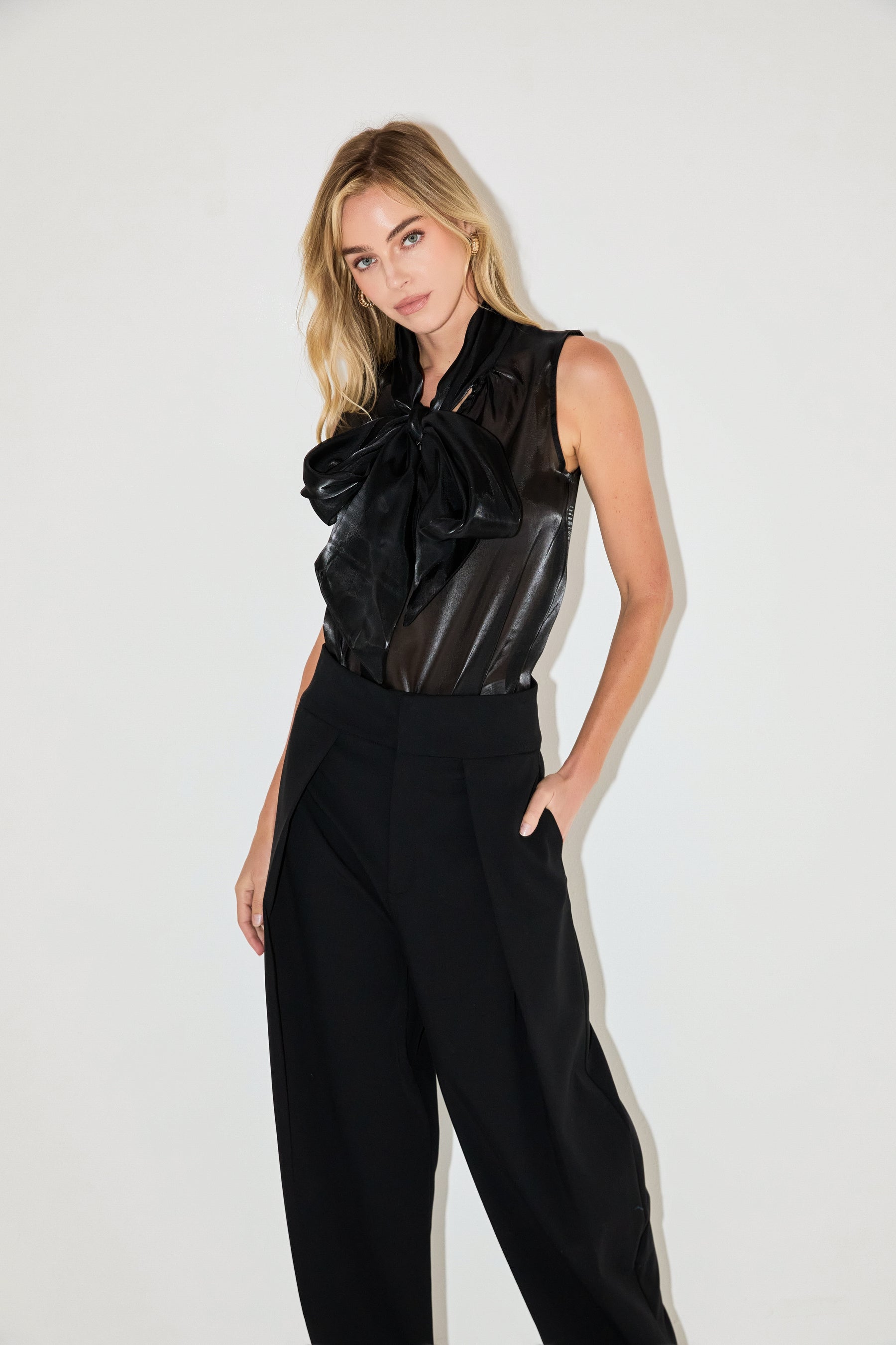 ENDLESS ROSE - Organza Sleeveless Top - TOPS available at Objectrare