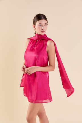 ENDLESS ROSE - Organza Mini Dress - DRESSES available at Objectrare