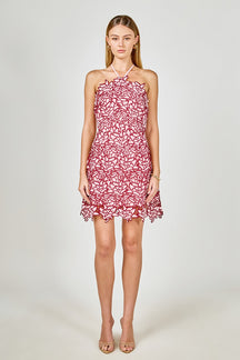 ENDLESS ROSE - Lace Mini Dress - DRESSES available at Objectrare
