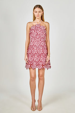 ENDLESS ROSE - Lace Mini Dress - DRESSES available at Objectrare