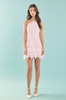 ENDLESS ROSE - Lace Mini Dress - DRESSES available at Objectrare