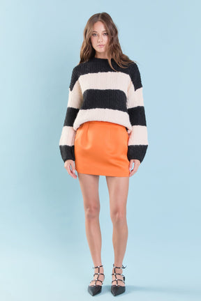 ENDLESS ROSE - Satin Pintucked Mini Skirt - SKIRTS available at Objectrare