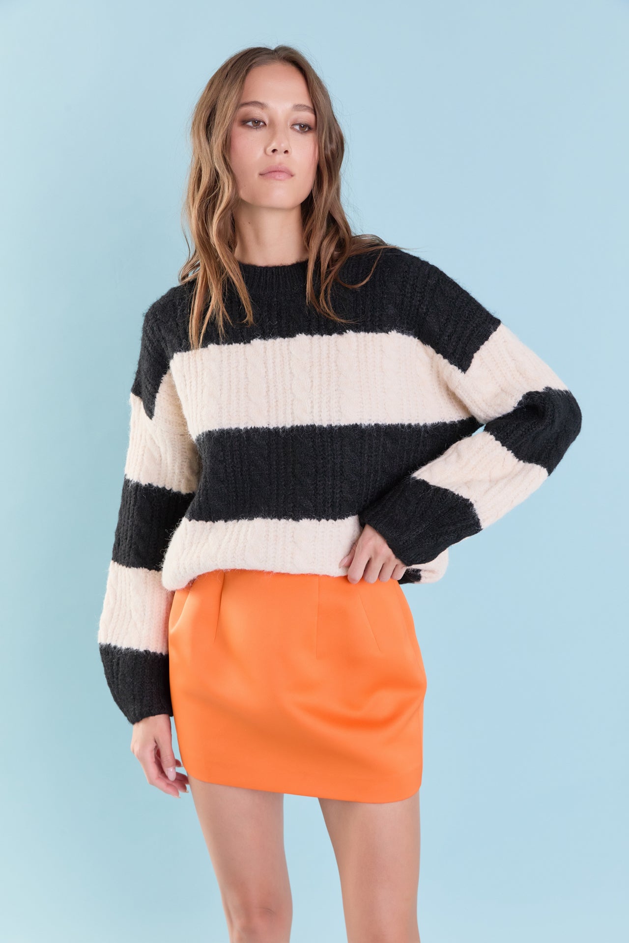 ENDLESS ROSE - Satin Pintucked Mini Skirt - SKIRTS available at Objectrare
