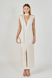 ENDLESS ROSE - Deep V Maxi Dress - DRESSES available at Objectrare