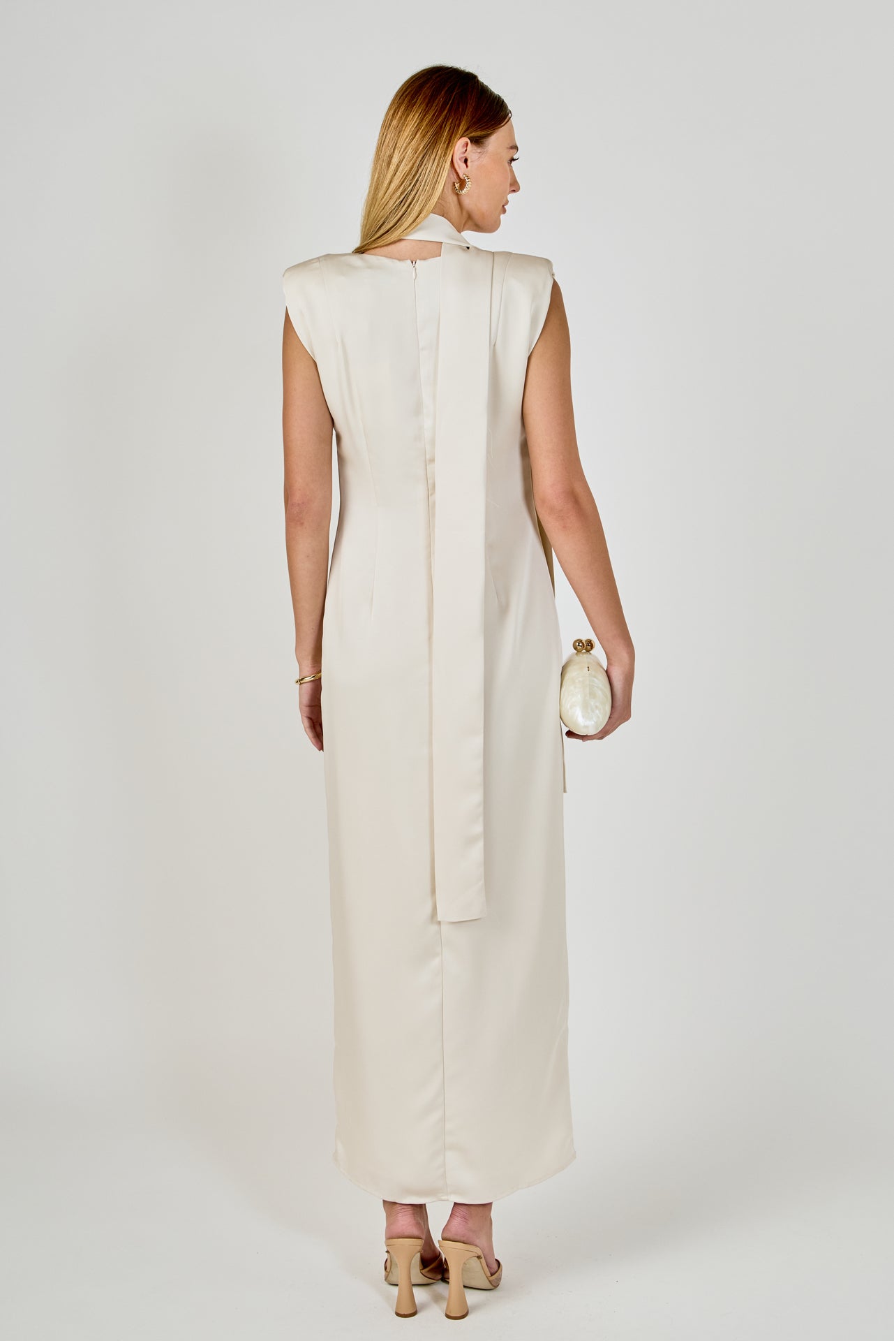 ENDLESS ROSE - Deep V Maxi Dress - DRESSES available at Objectrare