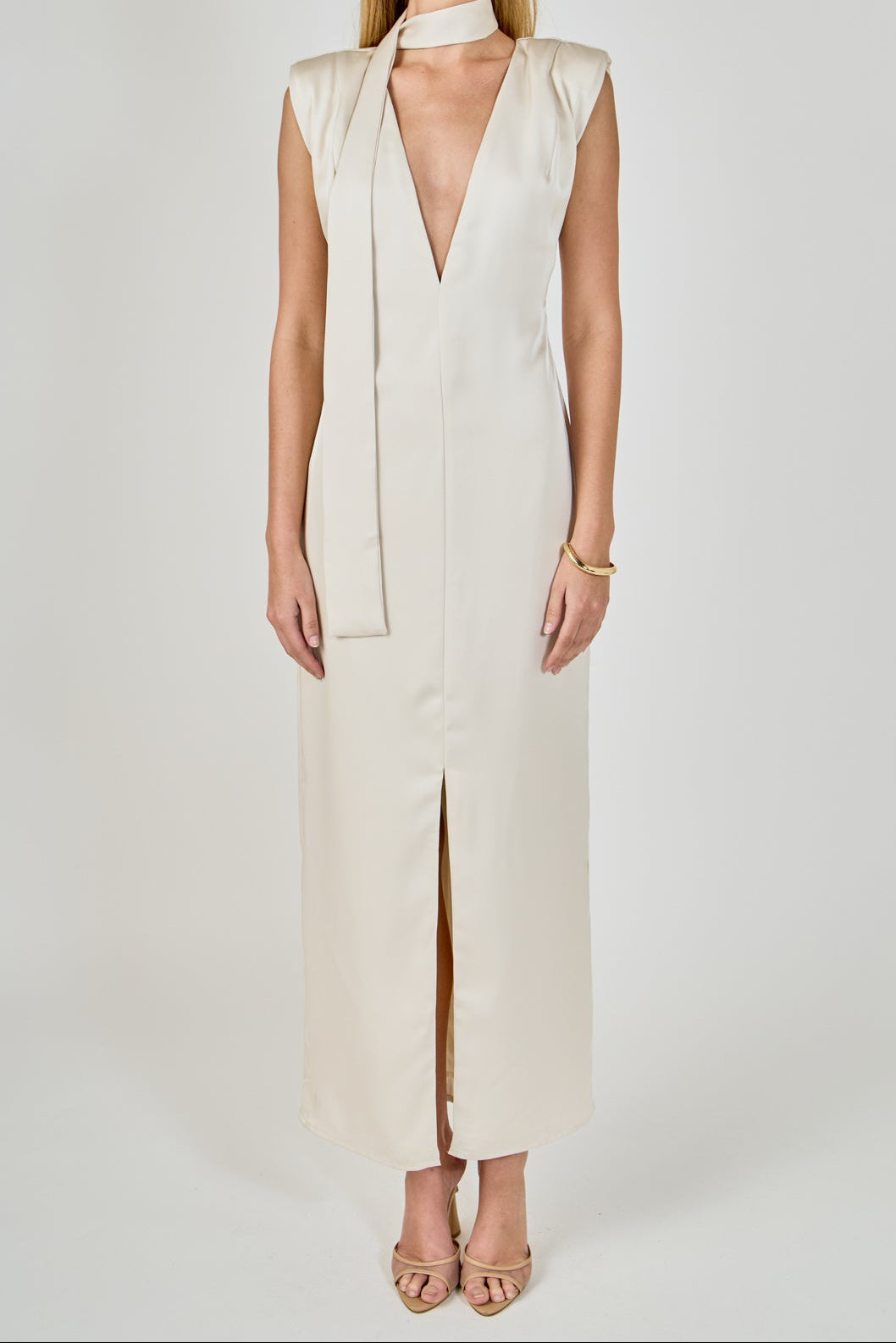 ENDLESS ROSE - Deep V Maxi Dress - DRESSES available at Objectrare