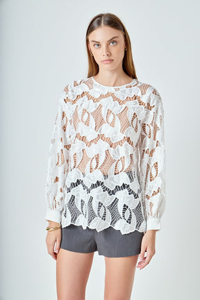 ENDLESS ROSE - Lace Blouse - SHIRTS & BLOUSES available at Objectrare