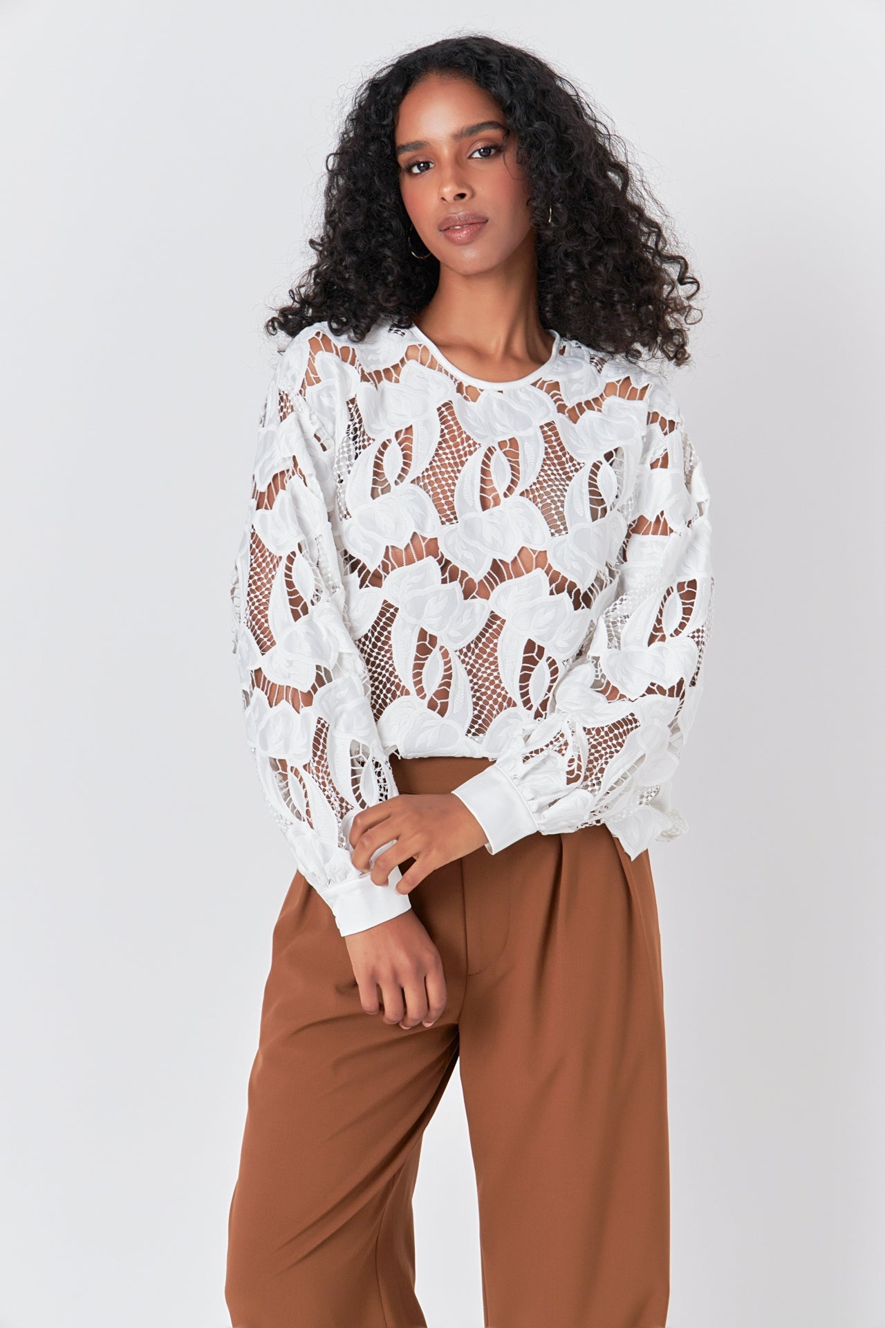 ENDLESS ROSE - Endless Rose - Lace Blouse - SHIRTS & BLOUSES available at Objectrare