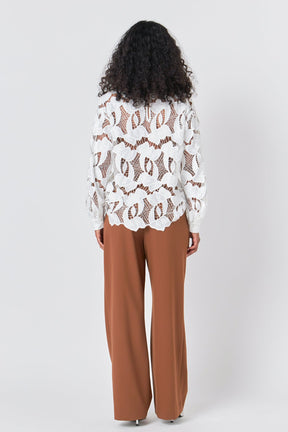 ENDLESS ROSE - Endless Rose - Lace Blouse - SHIRTS & BLOUSES available at Objectrare