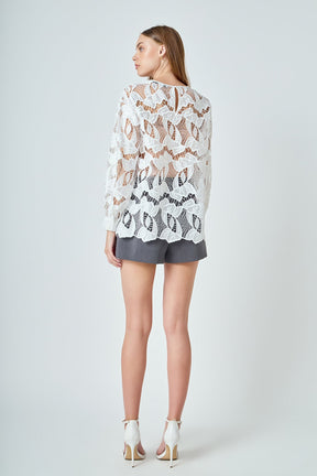 ENDLESS ROSE - Lace Blouse - SHIRTS & BLOUSES available at Objectrare