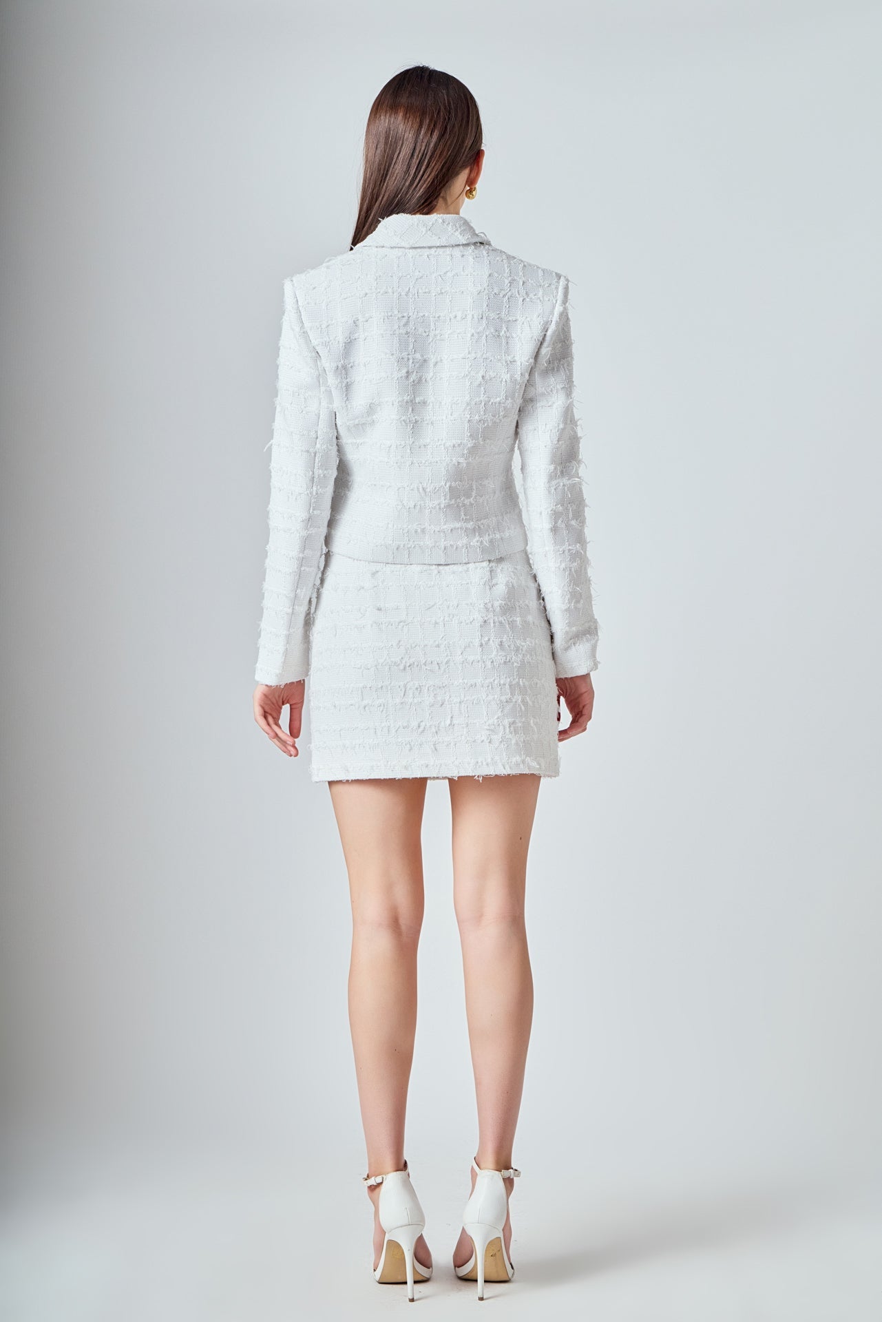 ENDLESS ROSE - Tweed Short Jacket - JACKETS available at Objectrare