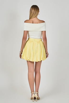 ENDLESS ROSE - High Waisted Bubble Mini Skirt - SKIRTS available at Objectrare