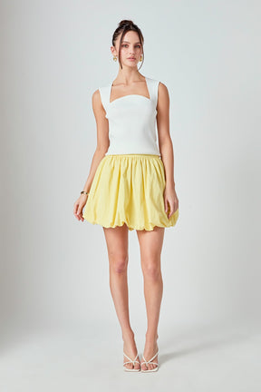 ENDLESS ROSE - High Waisted Bubble Mini Skirt - SKIRTS available at Objectrare