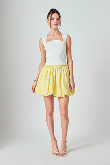 ENDLESS ROSE - High Waisted Bubble Mini Skirt - SKIRTS available at Objectrare