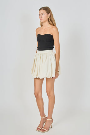 Noa High Waisted Bubble Mini Skirt