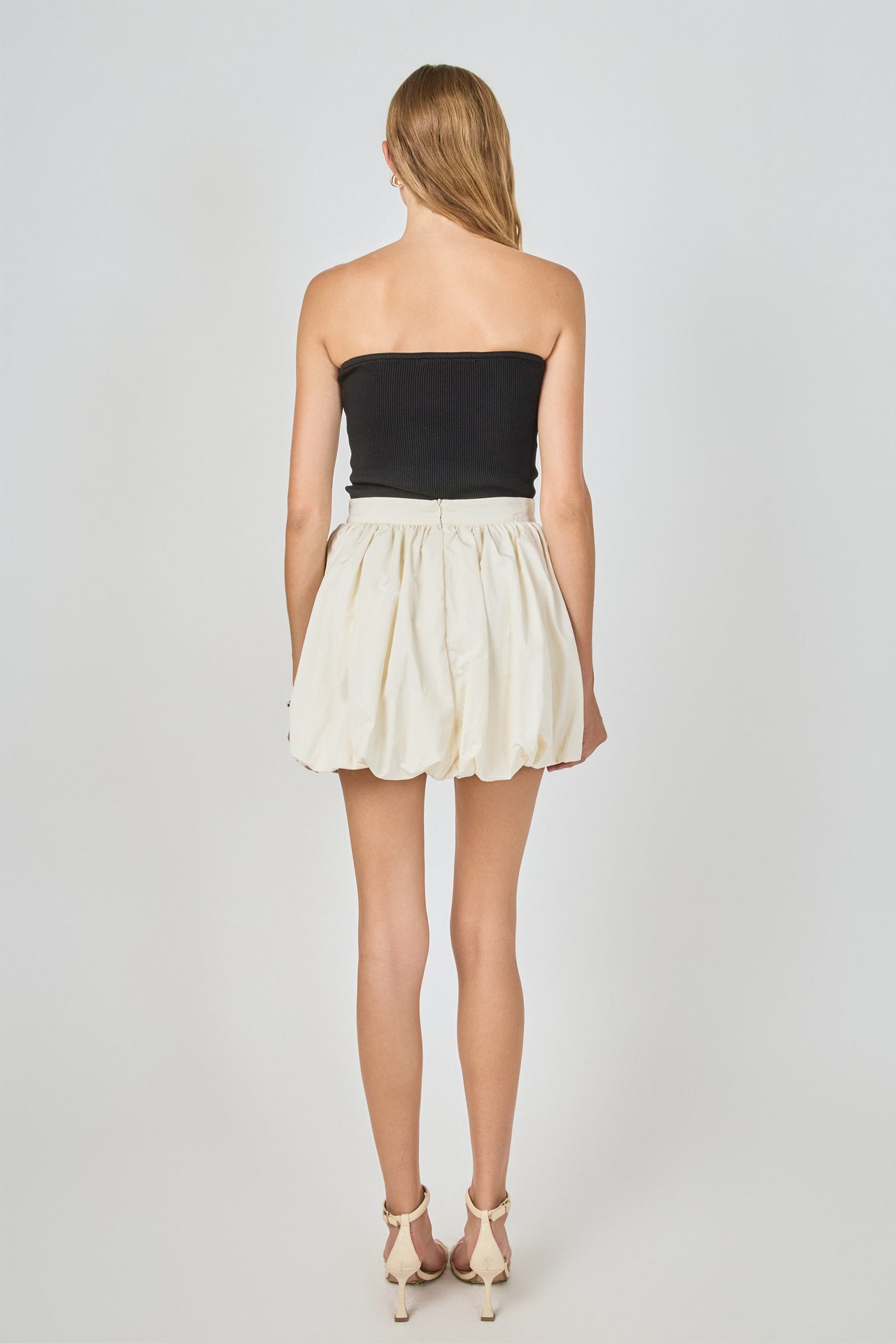 Noa High Waisted Bubble Mini Skirt