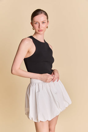 ENDLESS ROSE - High Waisted Bubble Mini Skirt - SKIRTS available at Objectrare