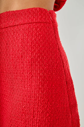 ENDLESS ROSE - Tweed Skirt - SKIRTS available at Objectrare