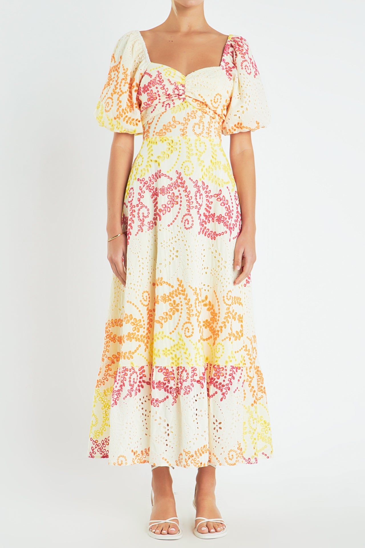 ENGLISH FACTORY - Multi Dye Lace Maxi Dress - DRESSES available at Objectrare