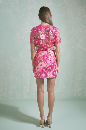 ENDLESS ROSE - Floral Embroidered Skirt - SKIRTS available at Objectrare