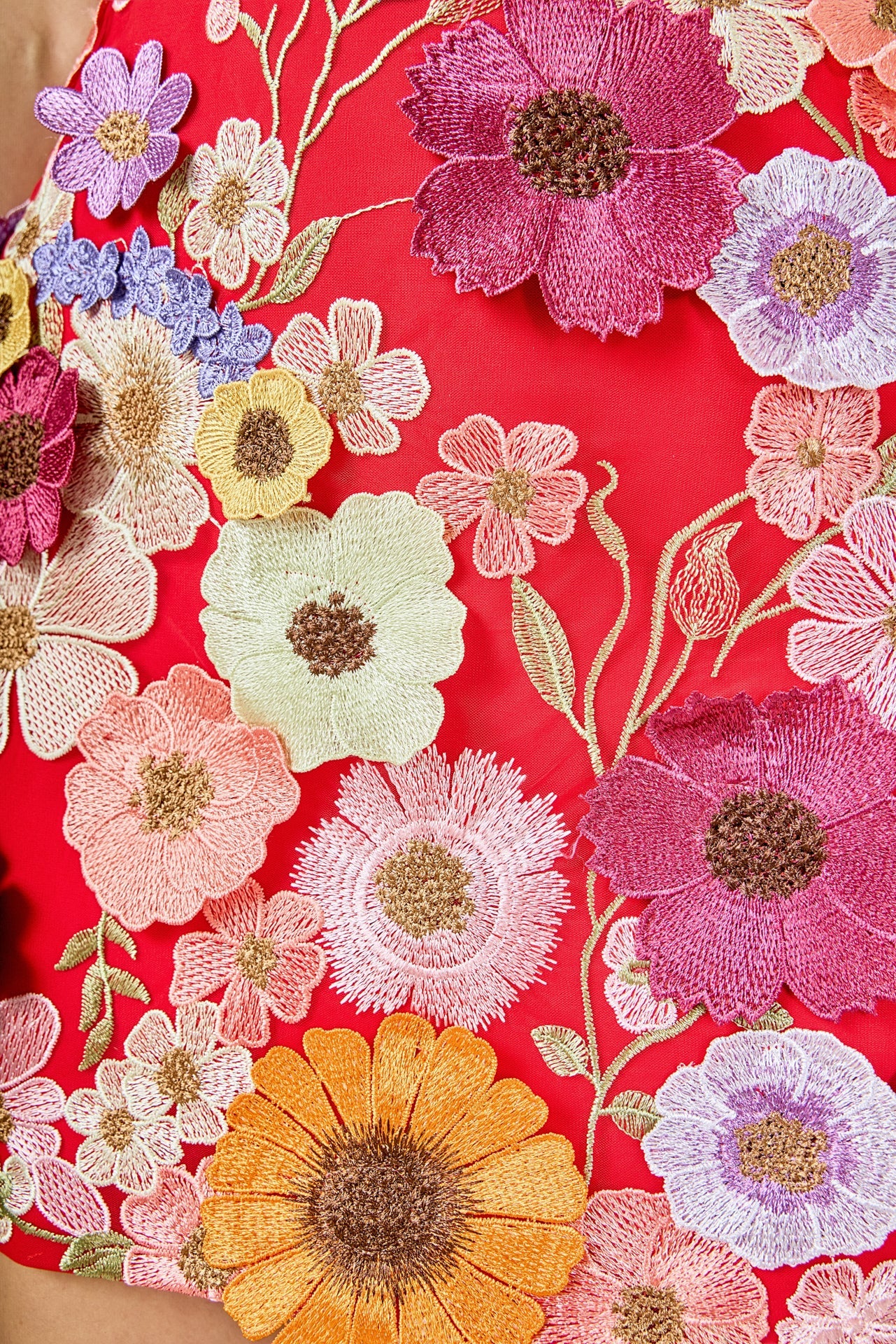 ENDLESS ROSE - Floral Embroidered Skirt - SKIRTS available at Objectrare