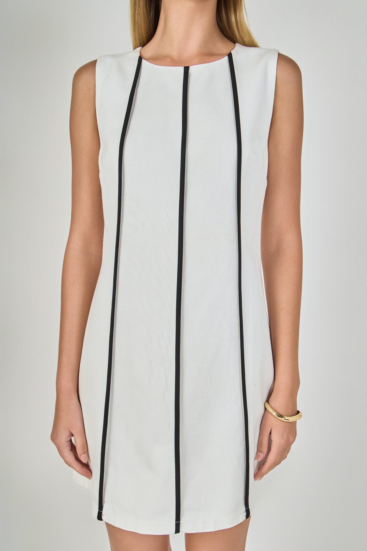 ENDLESS ROSE - Linen Binded Mini Dress - DRESSES available at Objectrare