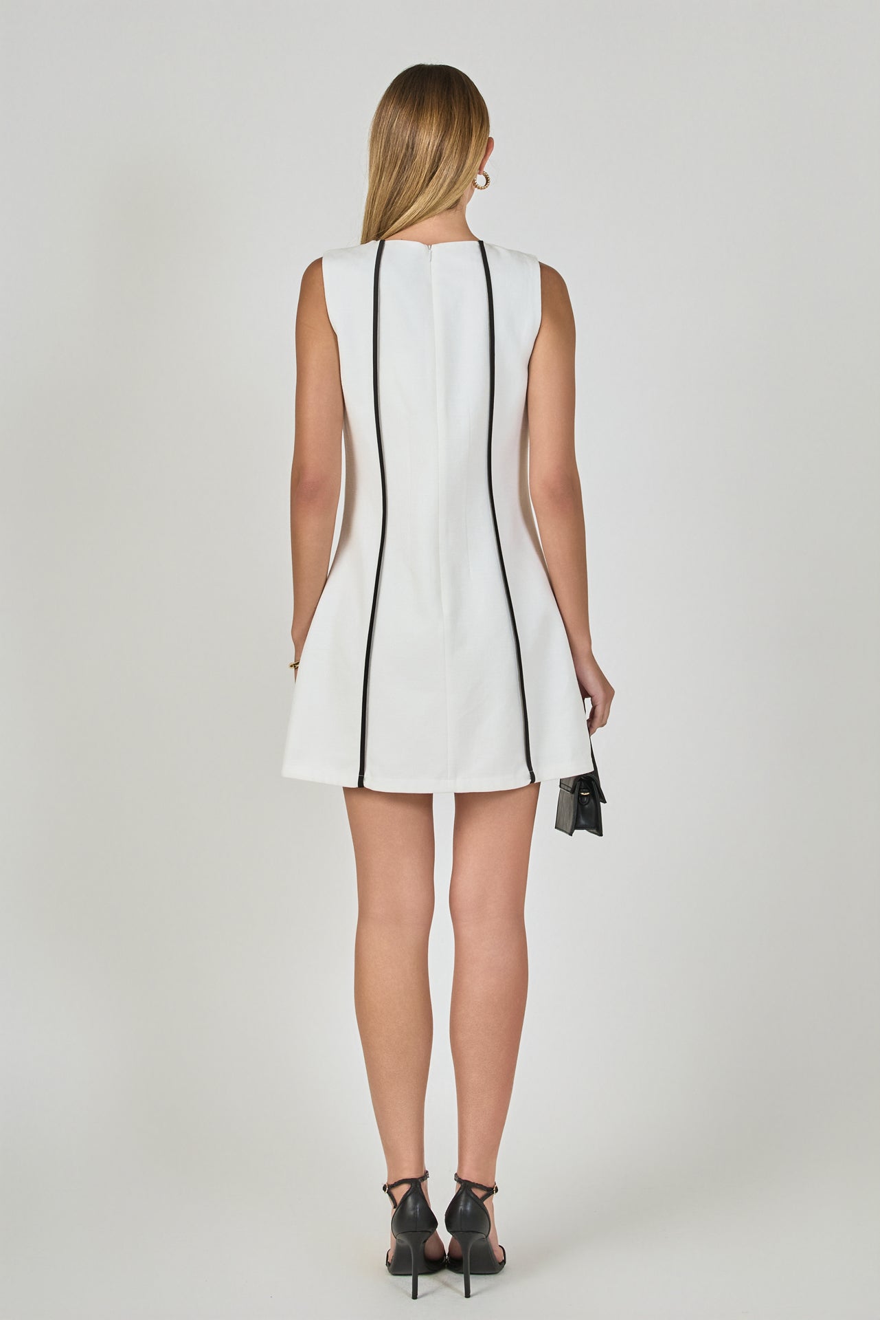 ENDLESS ROSE - Linen Binded Mini Dress - DRESSES available at Objectrare