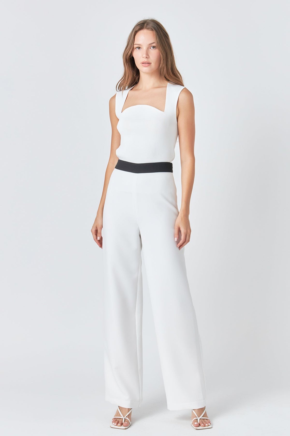 ENDLESS ROSE - Contrast band Relaxed Pants - PANTS available at Objectrare