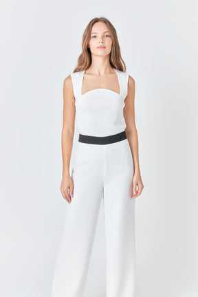 ENDLESS ROSE - Endless Rose - Contrast band Relaxed Pants - PANTS available at Objectrare