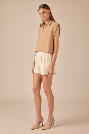ENDLESS ROSE - Relaxed Collared Shirt - TOPS available at Objectrare