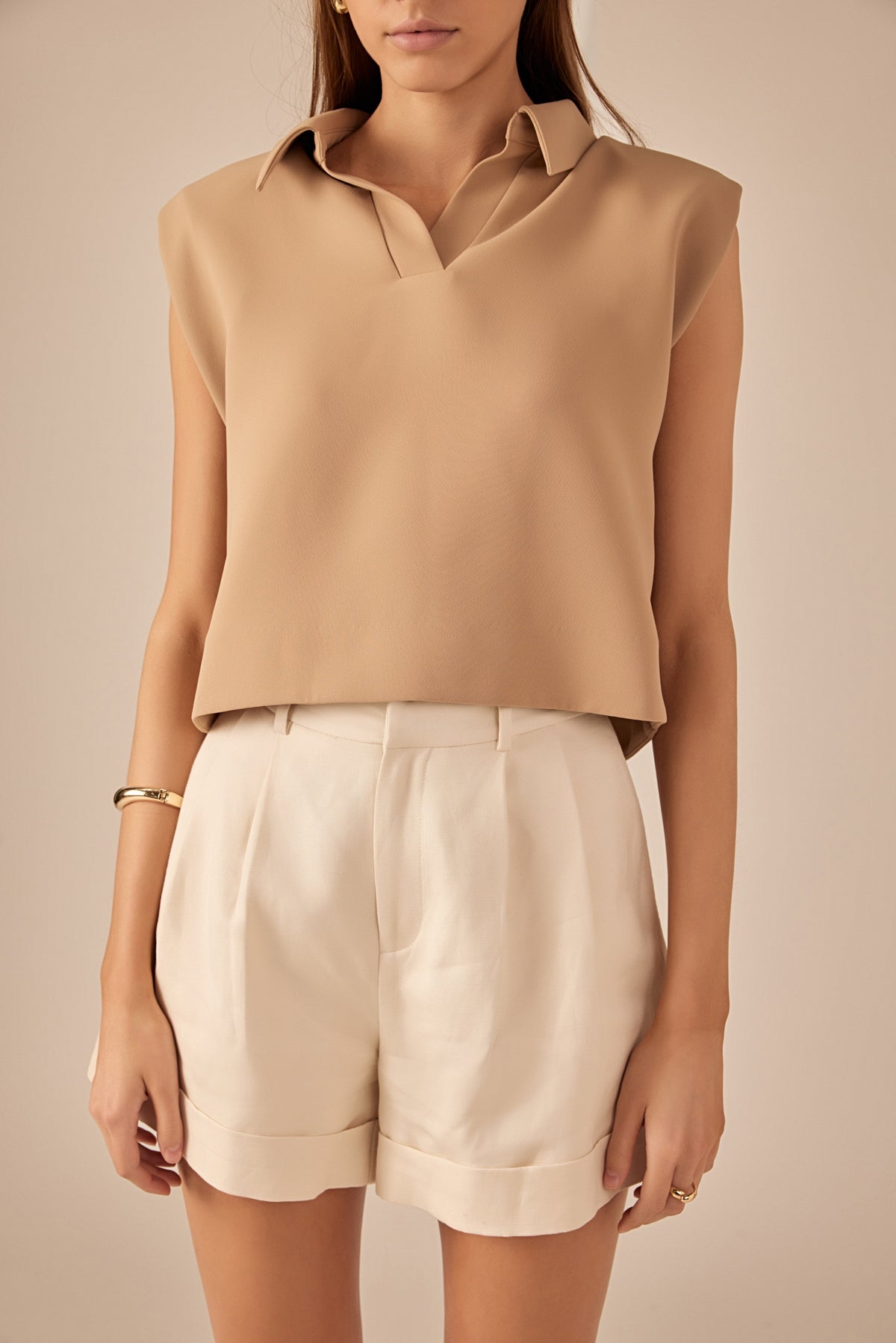 ENDLESS ROSE - Relaxed Collared Shirt - TOPS available at Objectrare