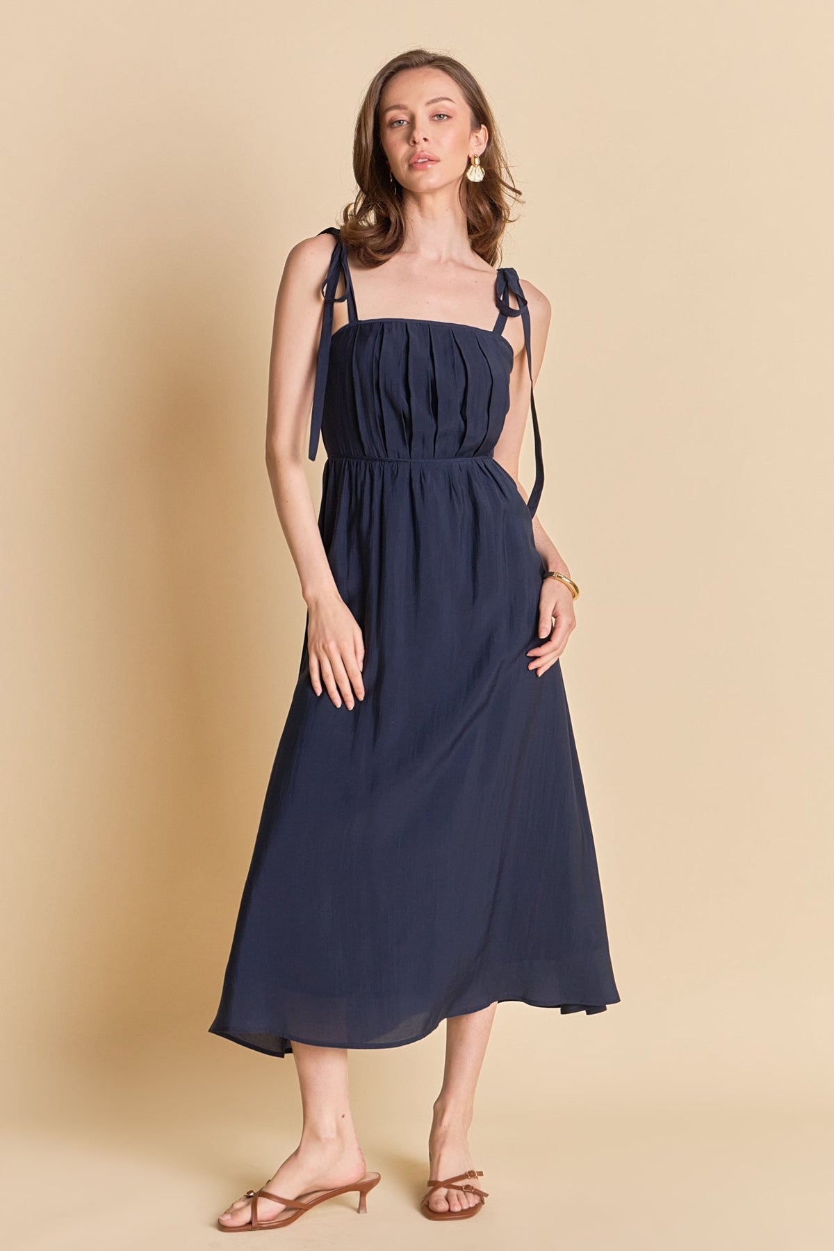 ENDLESS ROSE - Pleated Midi Dress - DRESSES available at Objectrare