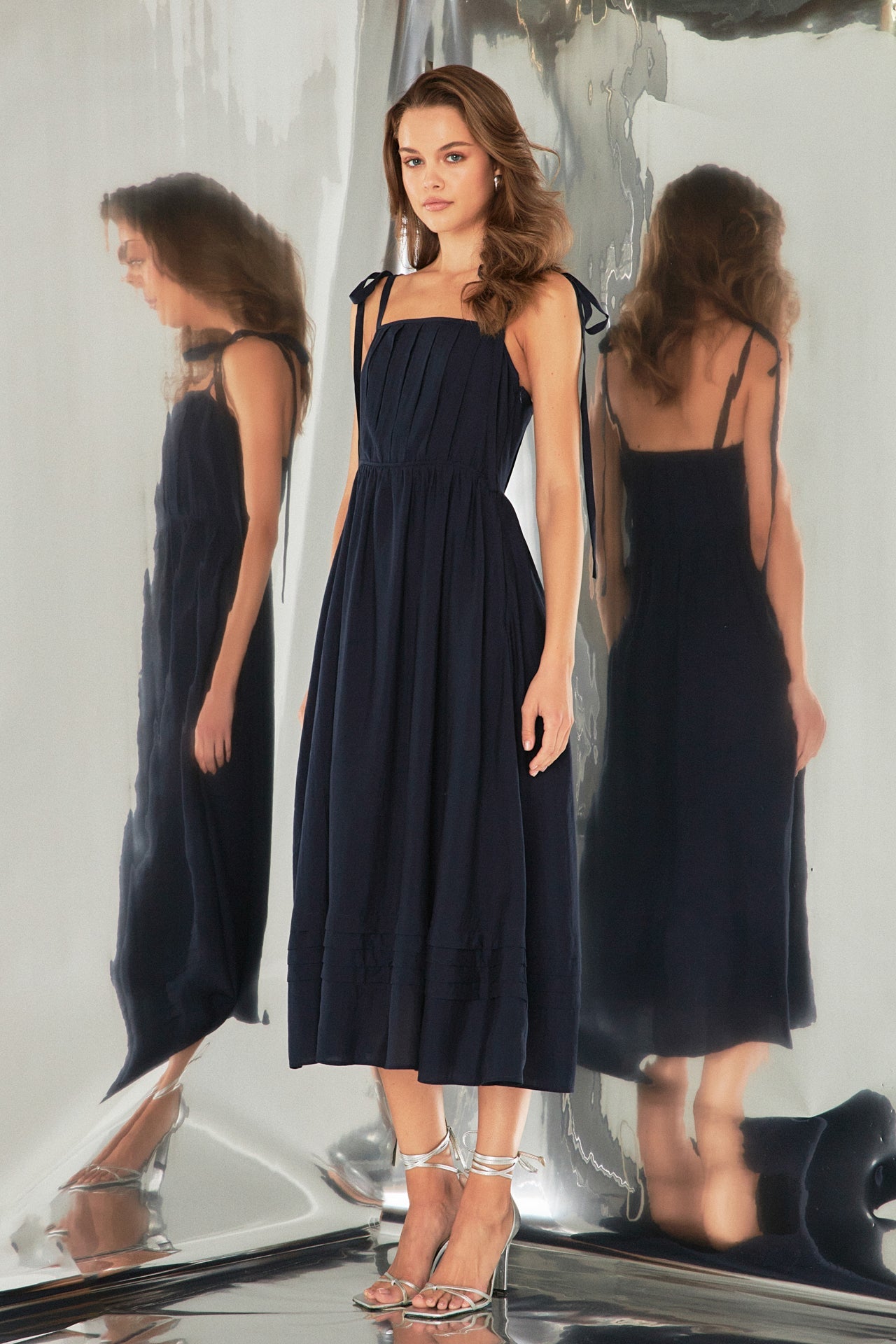 ENDLESS ROSE - Endless Rose - Pleated Midi Dress - DRESSES available at Objectrare