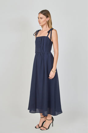 ENDLESS ROSE - Pleated Midi Dress - DRESSES available at Objectrare