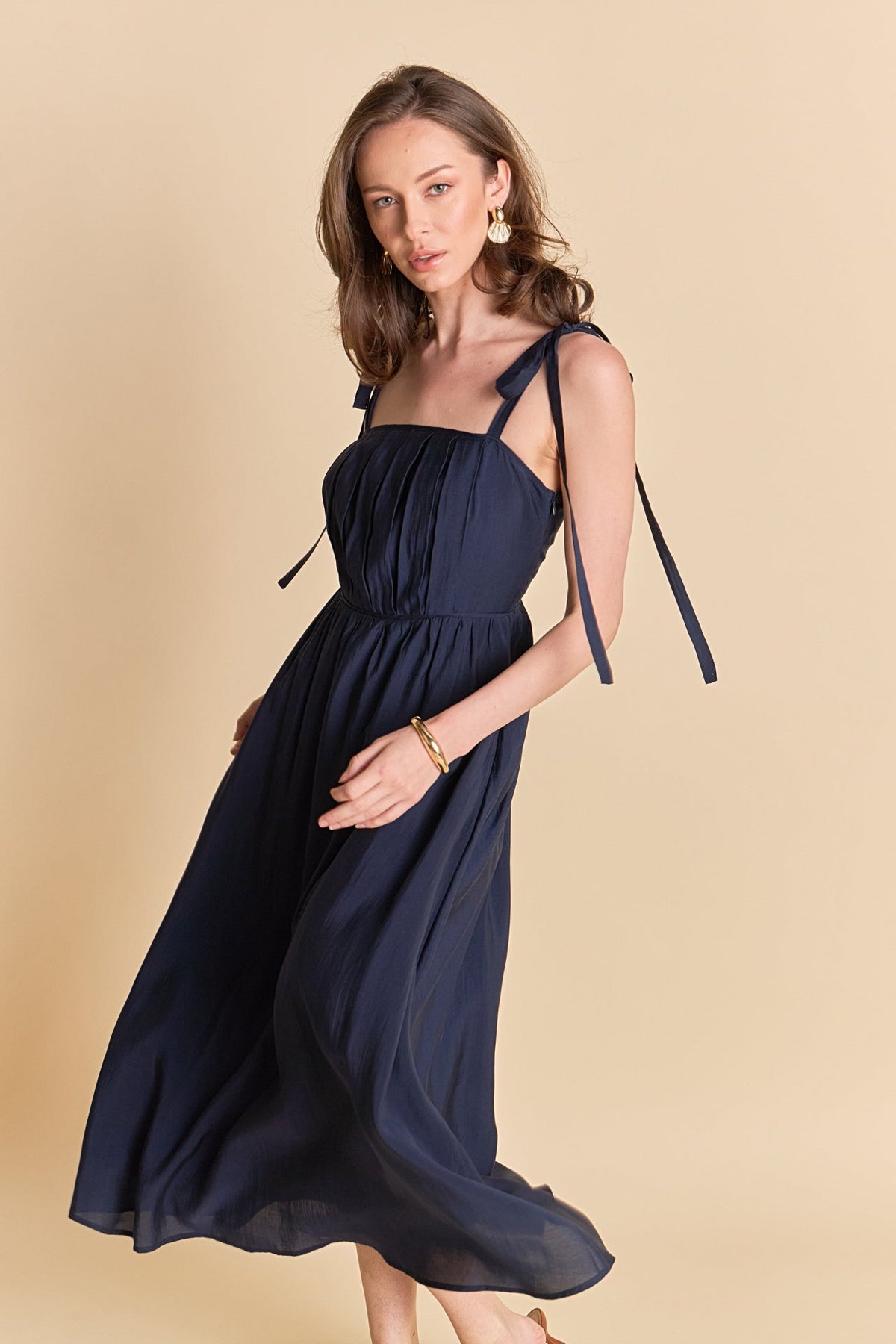 ENDLESS ROSE - Pleated Midi Dress - DRESSES available at Objectrare