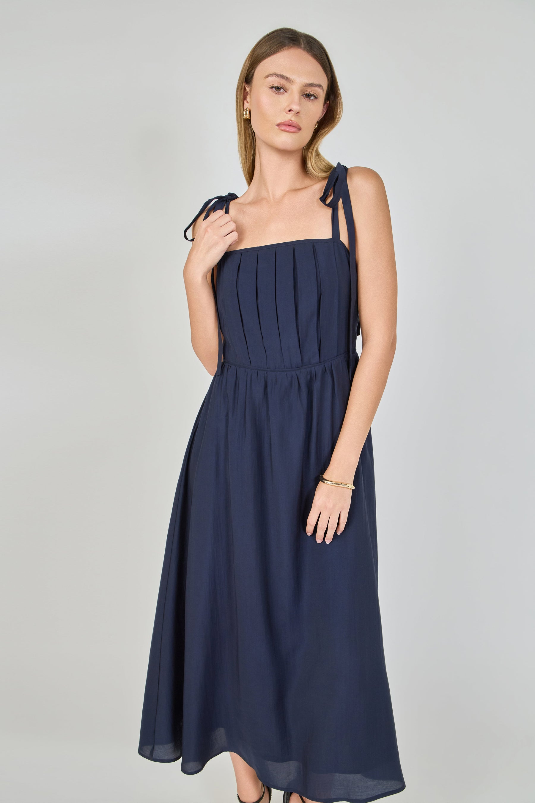 ENDLESS ROSE - Pleated Midi Dress - DRESSES available at Objectrare