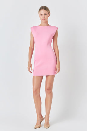 ENDLESS ROSE - Knit Padded Mini Dress - DRESSES available at Objectrare