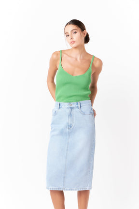 GREY LAB - Everday Elevated Strappy Knit Top - TOPS available at Objectrare