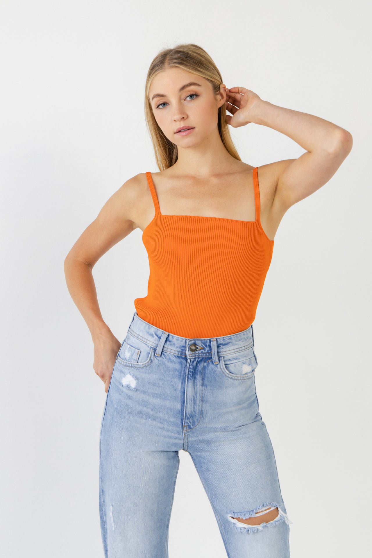 GREY LAB - Everday Elevated Strappy Knit Top - TOPS available at Objectrare