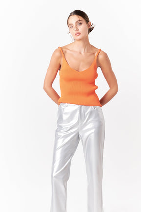 GREY LAB - Everday Elevated Strappy Knit Top - TOPS available at Objectrare